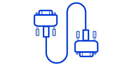 Illustrazione minimalista del cavo Camera Link
