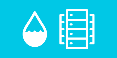 Infografica di acqua di raffreddamento ad immersione e serbatoio
