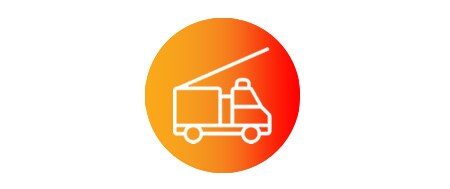 Icona del camion dei pompieri
