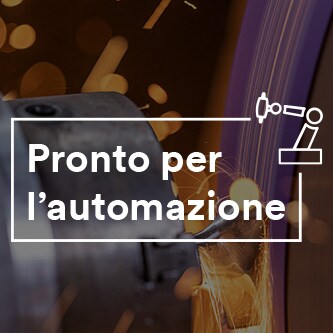 marchio denominativo pronto per l'automazione su sfondo colorato
