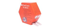 Sistemi di fissaggio richiudibili 3M™ Dual Lock™ SJ-356D, traslucidi, neri, uso in interni ed esterni