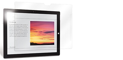 Prodotto antiriflesso su un tablet
