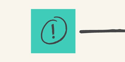 Annota il problema su un foglietto Post-it® Super Sticky
