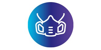 Icona del Respiratore riutilizzabile a semimaschera
