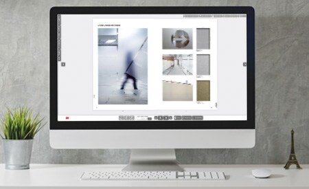 Computer che mostra l'immagine di un catalogo interattivo.
