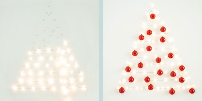 Command™ Ganci trasparenti per l'appendimento di luci e palline di Natale alla parete
