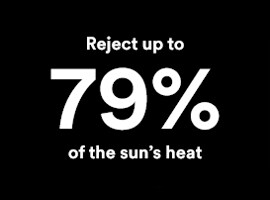 Respingi fino al 79% del calore solare