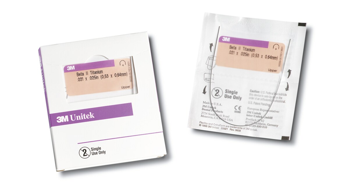 Unitek™ Beta III Titanium Archwire
