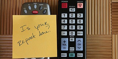 Promemoria sul telecomando