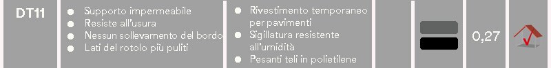 DT11 caratteristica, applicazione, caratteristiche