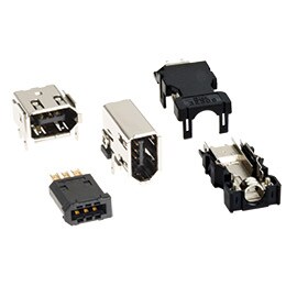 Immagine della famiglia di connettori IEEE-1394