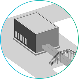 Icona del processo di aspirazione passo a passo