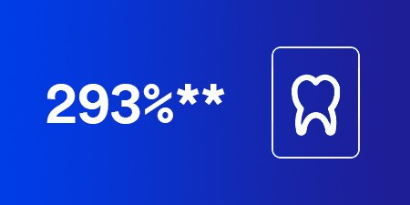icona che mostra un dente vicino a dei numeri

