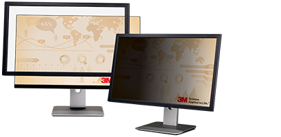 Filtri privacy neri con cornice per monitor
