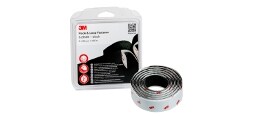 Sistemi di fissaggio richiudibili 3M™ Scotchmate™ SJ-3520BP, a uncini e asole, neri, uso in interni