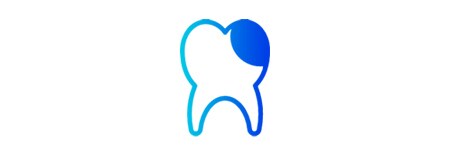 Icona che mostra un dente con restauri diretti
