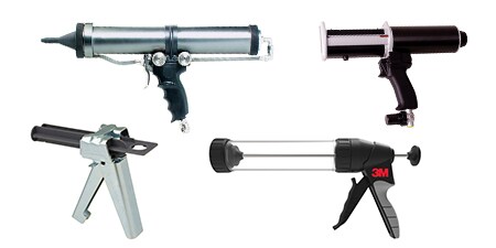 Immagine con selezione di applicatori 3M™ per adesivi o sigillanti
