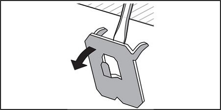 Istruzione per appendere leggero quattro
