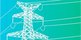 Immagine con l'icona delle linee della griglia elettrica

