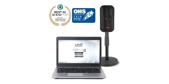 Schermata iniziale del sistema EarFit con logo Premi
