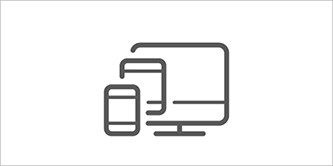 Icona che mostra lo schermo di un computer, tablet e dispositivo mobile
