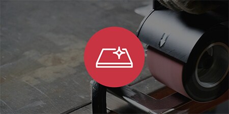 Immagine di applicazioni di finitura con un'icona incorporata
