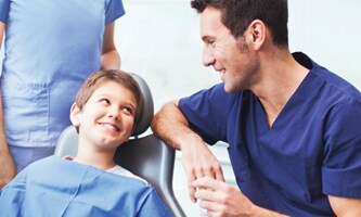 Dentista e paziente