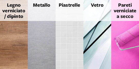 Superfici senza danni con Command™ Ganci e Strisce
