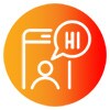 Icona della chat mobile