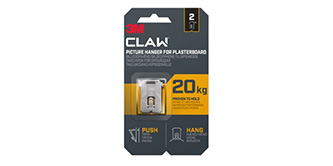 3M CLAW™ Gancio appendiquadri per cartongesso, 20 kg
