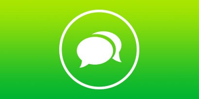 icona con una conversazione

