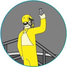 Icona del processo di sedimentazione primaria