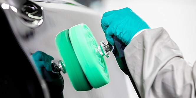3M™ Perfect-It™ Tampone per paste abrasive utilizzato con Fast Cut Plus Extreme
