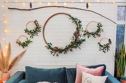 Idee per decorazioni natalizie per interni