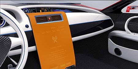 Una laminazione con adesivo spray per un'ampia superfice
