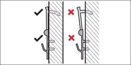 Istruzione per appendere pesante due
