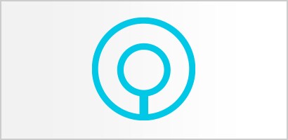 Immagine azzurra circolare della testina di uno stetoscopio Littmann.
