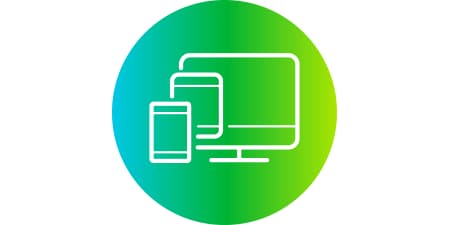 Icona di un desktop, di un tablet e di uno smartphone
