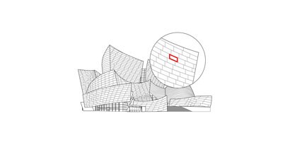 Schema della sala concerti Disney e del punto in cui sarà utilizzato il nastro VHB™.
