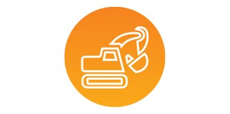 icona di un retroescavatore
