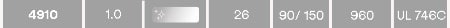 4910 | 1,0 mm | Colore: trasparente | 26 N/cm | 90/150&deg;C | 960 kg/m3 | UL 746C