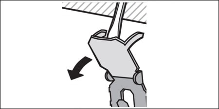 Istruzione per appendere pesante cinque
