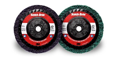 Due dischi Scotch-Brite Clean and Strip XT Pro