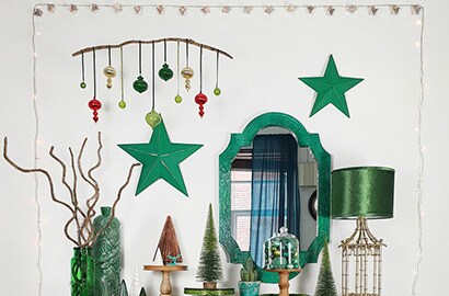 Idea per galle decorazioni natalizie a muro