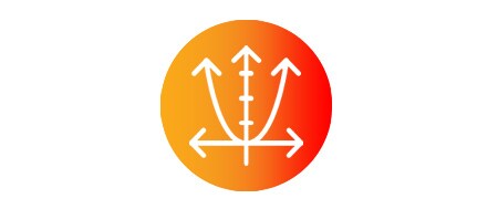 Icona con un diagramma riflettente
