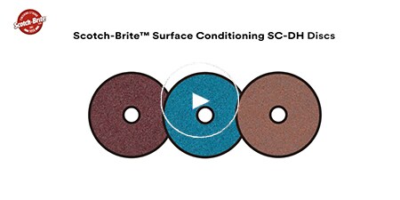 Video di Scotch-Brite™ Disco per il condizionamento delle superfici SC-DH
